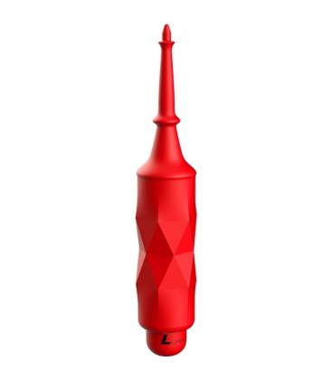 CIRCE BALA LUMINOSA ABS BULLET WITH SILICONE SLEEVE 10 VELOCIDADES ROJO