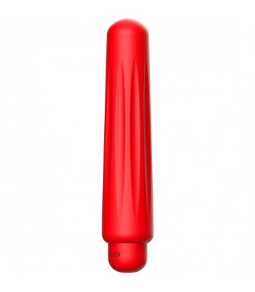 DELIA BALA VIBRADORA ABS BULLET WITH SILICONE SLEEVE 10 VELOCIDADES ROJO