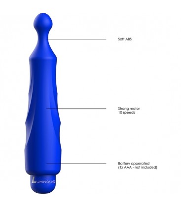 DIDO BALA VIBRADORA ABS BULLET WITH SILICONE SLEEVE 10 SPEEDS AZUL ROYAL