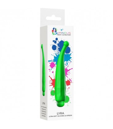 LYRA BALA VIBRADORA ABS BULLET WITH SILICONE SLEEVE 10 VELOCIDADES VERDE