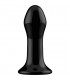 PLUGGY GLASS VIBRATOR WITH SUCTION CUP AND REMOTE RECARGABLE 10 VELOCIDADES NEGRO