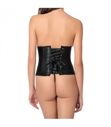 CORSET DAMASK NEGRO