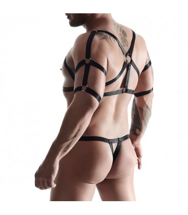 CONJUNTO 2PC RUBBER HOMBRE NEGRO