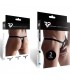 PACK DE 2 TANGAS DE GOMA PARA HOMBRE NEGRO