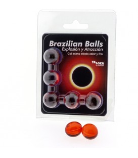 5 BRAZILIAN BALLS EXPLOSION DE AROMAS GEL EXCITANTE EFECTO CALOR Y FRIO