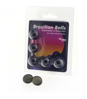 5 BRAZILIAN BALLS EXPLOSION DE AROMAS GEL EXCITANTE EFECTO POWER