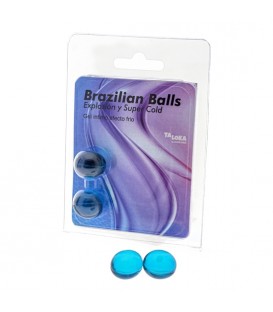 2 BRAZILIAN BALLS EXPLOSION DE AROMAS GEL EXCITANTE EFECTO FRIO