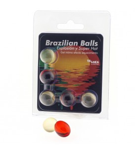 5  BRAZILIAN BALLS EXPLOSION DE AROMAS GEL EXCITANTE EFECTO SUPERCALENTAMIENTO