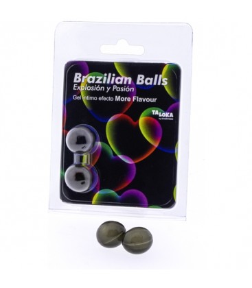 2 BRAZILIAN BALLS EXPLOSION DE AROMAS GEL EXCITANTE EFECTO MORE FLAVOUR