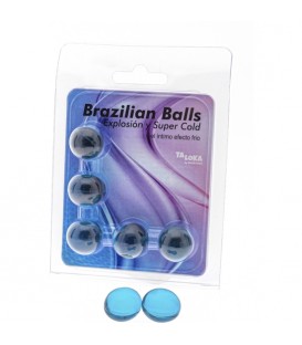 5  BRAZILIAN BALLS EXPLOSION DE AROMAS GEL EXCITANTE EFECTO FRIO