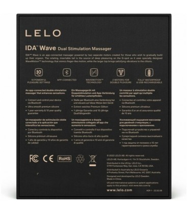 LELO IDA WAVE VIBRADOR PAREJAS CON APP CORAL