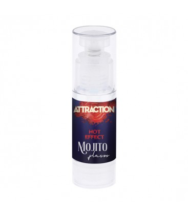 ATTRACTION LUBRICANTE EFECTO CALOR SABOR MOJITO 50 ML