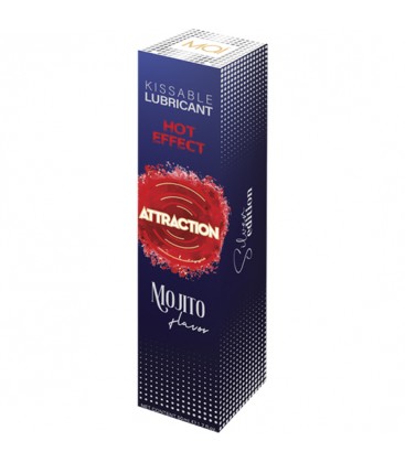 ATTRACTION LUBRICANTE EFECTO CALOR SABOR MOJITO 50 ML