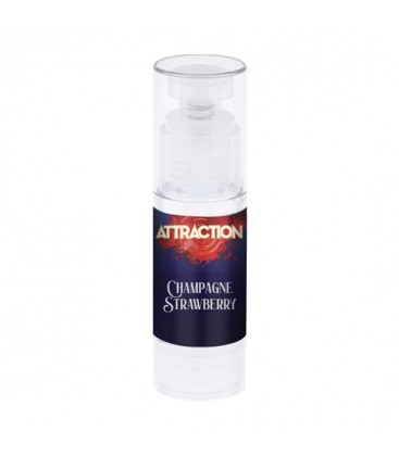 ATTRACTION LUBRICANTE SABOR FRESAS CON CHAMPAGNE 50 ML