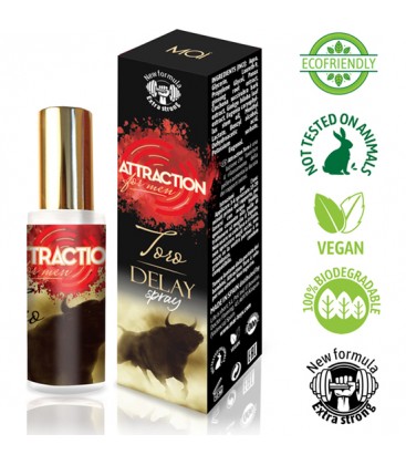 ATTRACTION SPRAY RETARDANTE TORO EXTRA FUERTE 30 ML