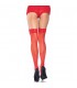 LEG AVENUE MEDIAS CON LINEA DE PEDRERIA ROJO