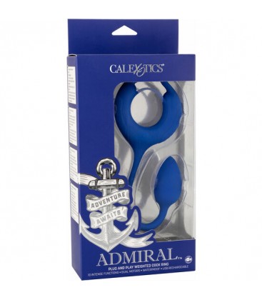 ADMIRAL WEIGHTED COCK RING ANILLO AZUL