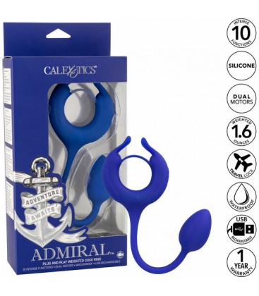 ADMIRAL WEIGHTED COCK RING ANILLO AZUL
