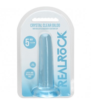 REALROCK NON REALISTIC DILDO WITH SUCTION CUP 53 135 CM AZUL TRANSPARENTE