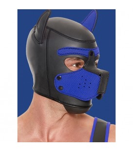 OUCH PUPPY PLAY - NEOPRENE PUPPY HOOD - AZUL