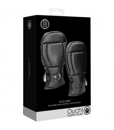 OUCH PUPPY PLAY DOG MITTS NEOPRENO NEGRO