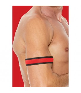 OUCH PUPPY PLAY NEOPRENE ARMBANDS ROJO