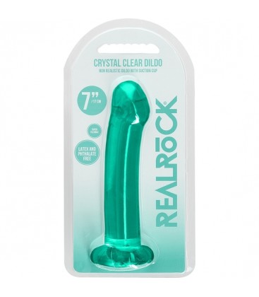 REALROCK DILDO APTO PARA USO ANAL Y VAGINAL 67 17 CM TURQUESA