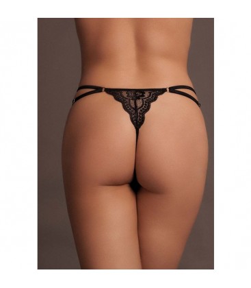 LE DeSIR FAYE TANGA AJUSTABLE CON TIRAS NEGRO