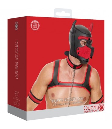 OUCH PUPPY PLAY PUPPY KIT NEOPRENO ROJO