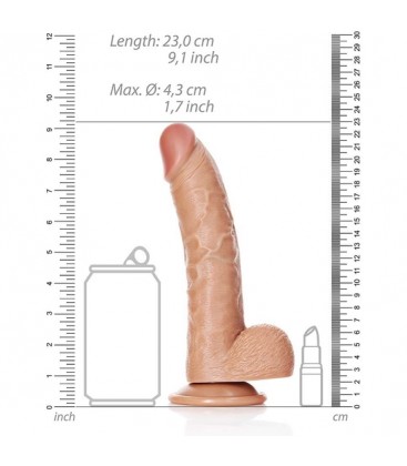 REALROCK PENE REALiSTICO CON TESTiCULOS 8 205 CM