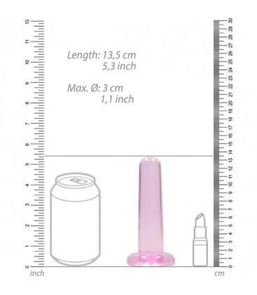 REALROCK NON REALISTIC DILDO WITH SUCTION CUP 53 135 CM ROSA