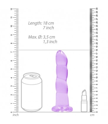 REALROCK DILDO EFECTO GELATINA 7 17 CM ROSA