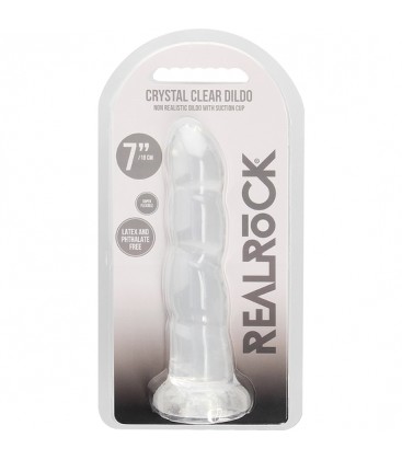 REALROCK DILDO EFECTO GELATINA 7 17 CM TRANSPARENTE