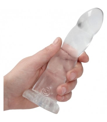 REALROCK DILDO EFECTO GELATINA 7 17 CM TRANSPARENTE