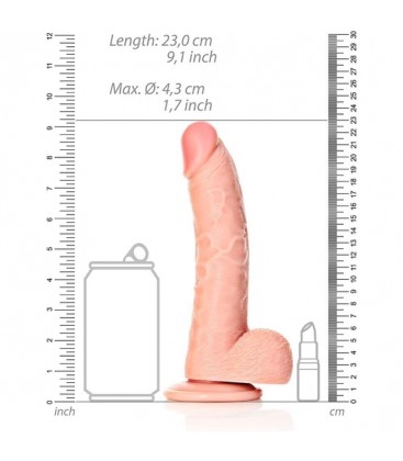 REALROCK PENE REALiSTICO CON TESTiCULOS 8 205 CM