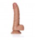 REALROCK PENE REALiSTICO CURVADO CON TESTiSCULOS Y VENTOSA 6 155 CM