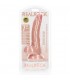 REALROCK PENE REALiSTICO CURVADO CON TESTiCULOS Y VENTOSA 7 18 CM