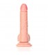 REALROCK PENE REALiSTICO CURVADO CON TESTiCULOS Y VENTOSA 7 18 CM
