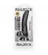 REALROCK PENE REALiSTICO CURVADO CON TESTiCULOS Y VENTOSA 7 18 CM