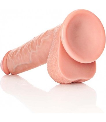 REALROCK PENE REALiSTICO CON TESTiCULOS Y VENTOSA 11 28 CM