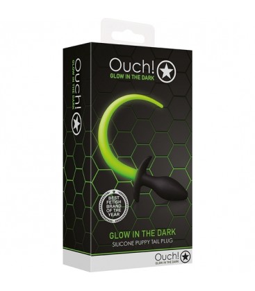 OUCH PLUG ANALA CON COLA GLOW IN THE DARK