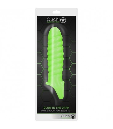 OUCH FUNDA PARA EL PENE FLUORESCENTE GLOW IN THE DARK