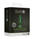 OUCH PLUG ANAL DE VIDRIO GLOW IN THE DARK TAMANO MEDIO