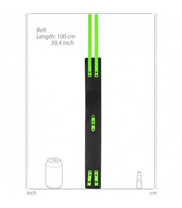 OUCH ESPOSAS CINTURoN Y CORREAS PARA LOS MUSLOS GLOW IN THE DARK