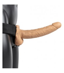 REALROCK STRAP ON HUECO VIBRATORIO CON TESTiCULOS 9 23 CM