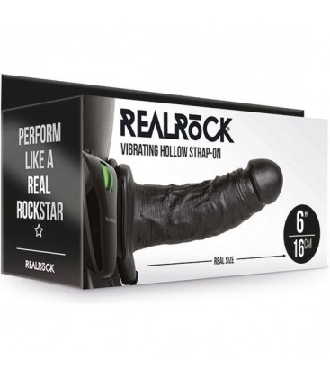 REALROCK STRAP ON HUECO VIBRATORIO SIN BOLAS 6 155 CM