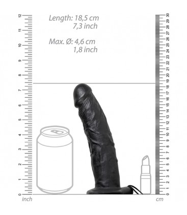 REALROCK STRAP ON HUECO VIBRATORIO SIN BOLAS 6 155 CM