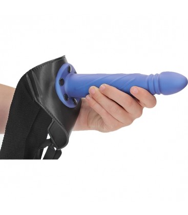 OUCH STRAP ON HUECO TRENZADO 8 20 CM AZUL METALIZADO