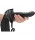 OUCH STRAP ON HUECO CURVO TEXTURIZADO 8 20 CM NEGRO