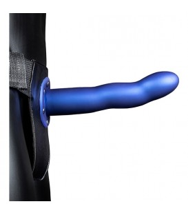OUCH-CORREA HUECA CURVADA - 8 / 20 CM-AZUL METALIZADO